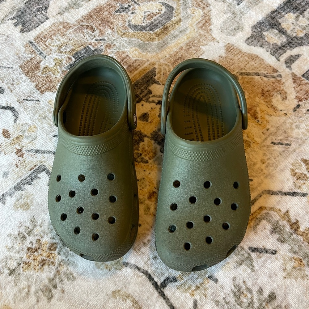 Army Green Crocs
